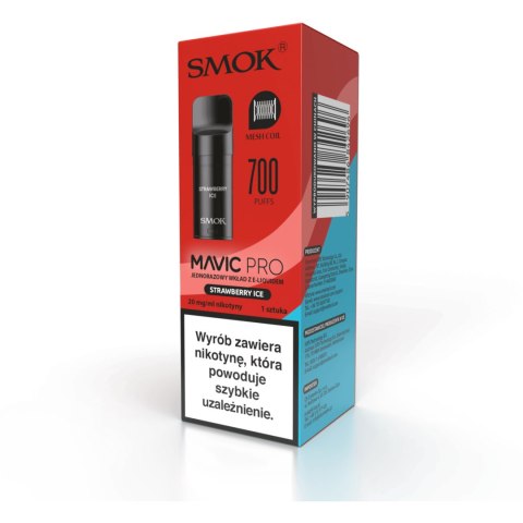 Wkład do e-papierosa Smok Mavic PRO - Strawberry Ice 20mg Wkład do e-papierosa Smok Mavic PRO - Strawberry Ice 20mg