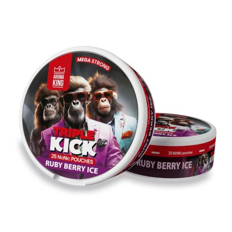 Woreczki Nikotynowe Aroma King Triple Kick - Ruby Bery Ice 20mg NoNic Woreczki Nikotynowe Aroma King Triple Kick - Ruby Bery Ice 20mg NoNic