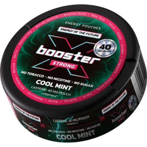 Woreczki Kofeinowe X-BOOSTER - Cool Mint 40mg Woreczki Kofeinowe X-BOOSTER - Cool Mint 40mg