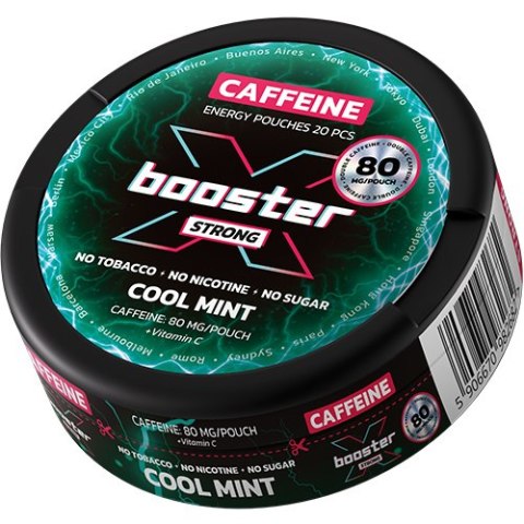 Woreczki Kofeinowe X-BOOSTER - Cool Mint 80mg Woreczki Kofeinowe X-BOOSTER - Cool Mint 80mg