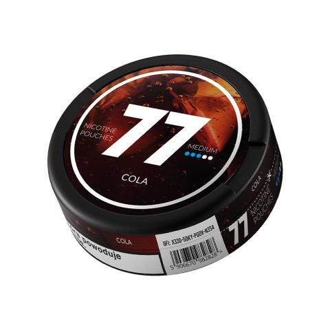 Woreczki Nikotynowe 77 Medium (10.4mg) - Cola Woreczki Nikotynowe 77 Medium (10.4mg) - Cola