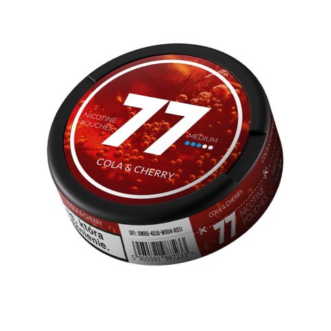 Woreczki nikotynowe 77 Cola Cherry 10.4mg Woreczki nikotynowe 77 Cola Cherry 10.4mg