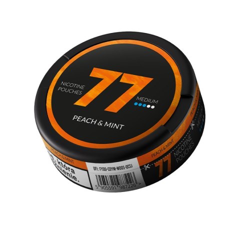 Woreczki Nikotynowe 77 Medium (10.4mg) - Peach & Mint Woreczki Nikotynowe 77 Medium (10.4mg) - Peach & Mint