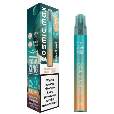 Aroma King Cosmic Max - Aloe Mango - 999+ puffs 20mg Aroma King Cosmic Max - Aloe Mango - 999+ puffs 20mg