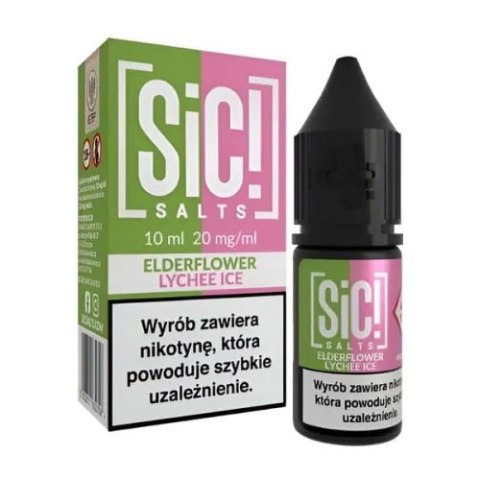 Liquid Sic Salts 10ml - Elderflower Lychee 20mg Liquid Sic Salts 10ml - Elderflower Lychee 20mg