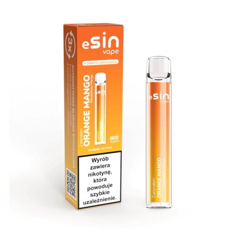 ESIN Vape 800puff 20mg - Orange Mango ESIN Vape 800puff 20mg - Orange Mango