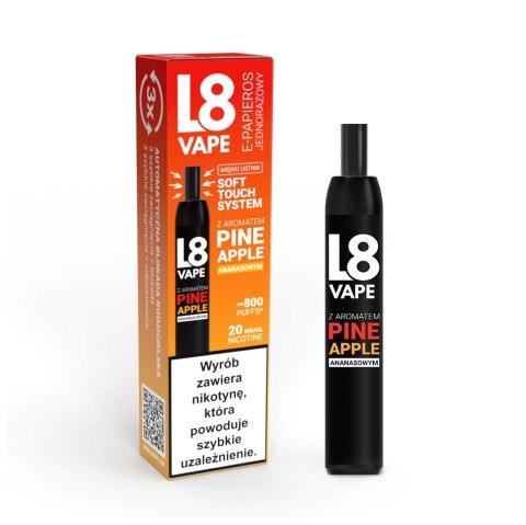 L8 Vape 800puff 20mg - Pineapple L8 Vape 800puff 20mg - Pineapple
