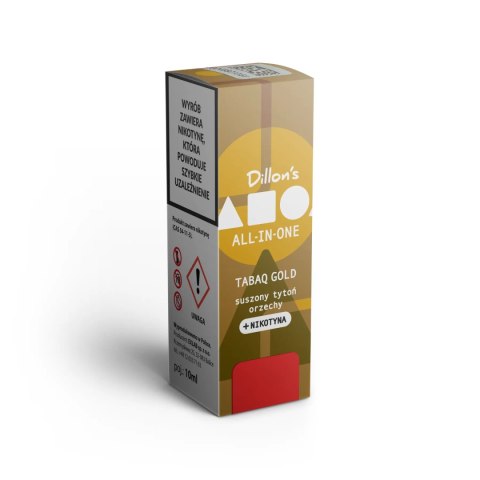 Liquid Dillon's ALL IN ONE 10ml 12mg - Tabaq Gold Liquid Dillon's ALL IN ONE 10ml 12mg - Tabaq Gold