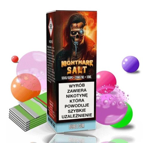 Liquid Nightmare Salt 10ml 20 mg - Bubble Gum Liquid Nightmare Salt 10ml 20 mg - Bubble Gum