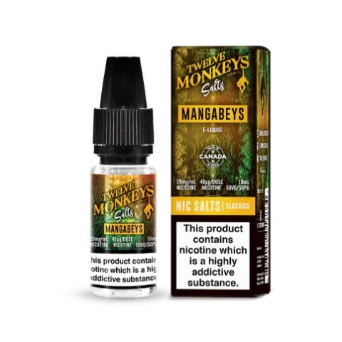 Liquid Twelve Monkeys Salts 20 mg 10ml - Mangabeys Liquid Twelve Monkeys Salts 20 mg 10ml - Mangabeys