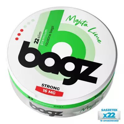Woreczki Nikotynowe BAGZ - Mohito Lime Strong 16mg Woreczki Nikotynowe BAGZ - Mohito Lime Strong 16mg