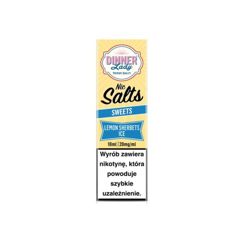 Dinner Lady Salt 20mg - Lemon Sherbets Ice Dinner Lady Salt 20mg - Lemon Sherbets Ice