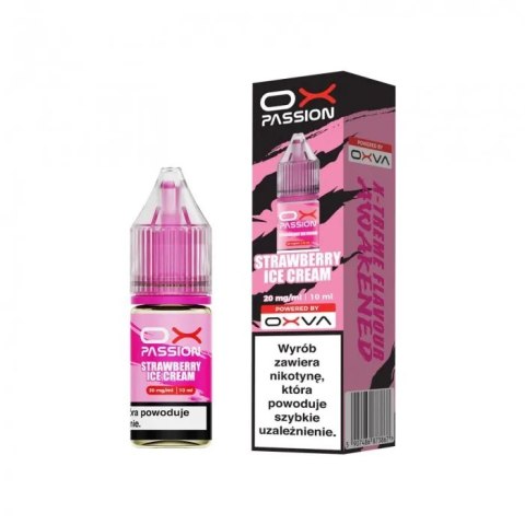 Liquid OXVA OX Passion Salt - Strawberry Ice Cream 20mg Liquid OXVA OX Passion Salt - Strawberry Ice Cream 20mg