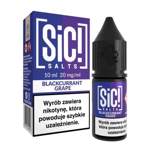 Liquid Sic Salts 10ml - Blackcurrant Grape 20mg Liquid Sic Salts 10ml - Blackcurrant Grape 20mg