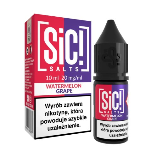 Liquid Sic Salts 10ml - Watermelon Grape 20mg Liquid Sic Salts 10ml - Watermelon Grape 20mg