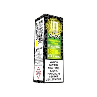 *NOWA AKCYZA* Liquid ID Salt - 10 ml Czarna Herbata Cytryna 18mg