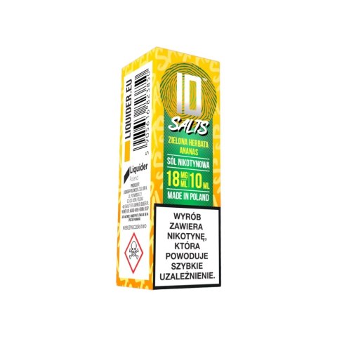 *NOWA AKCYZA* Liquid ID Salt - 10 ml Zielona Herbata Ananas 18mg *NOWA AKCYZA* Liquid ID Salt - 10 ml Zielona Herbata Ananas 18mg